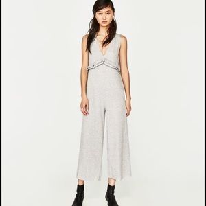 Zara Trafalue Jumpsuit in Grey size Large
